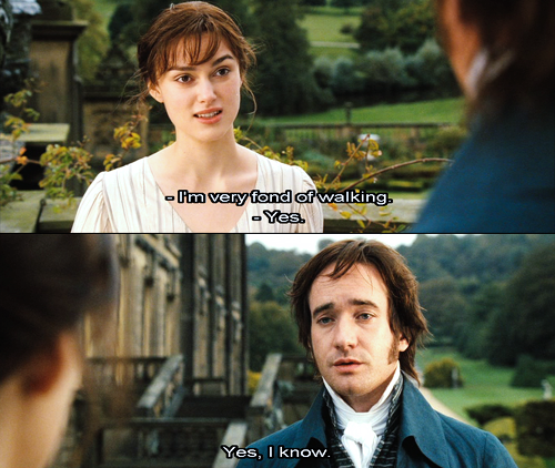 I felt like I was in Pride and Prejudice walking over the two