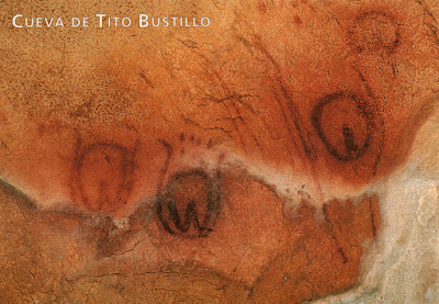 Postal de la Cueva de Tito Bustillo