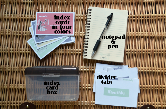 Flashback Summer: Season's Cleanings - the Index Card System - home maintenance and chore tips