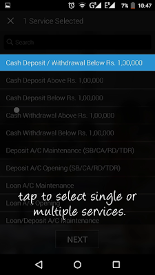 SBI NoQueue - Select Services SBI NoQueue - Select Services