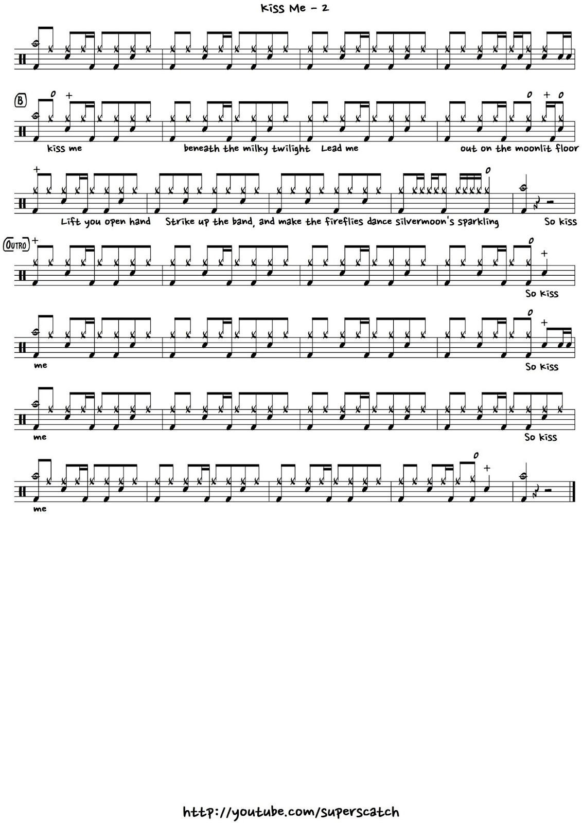 Kiss Me Sheet Music | Sixpence None The Richer | Piano, Vocal & Guitar ...