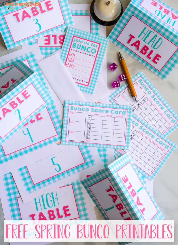 Free Printable Spring Bunco Kit I Should Be Mopping The Floor