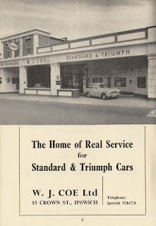 W J Coe Ltd, Ipswich 1960 advert