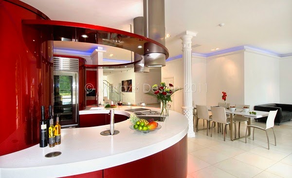 Dynamic Kitchen with Aquarium Kitchen