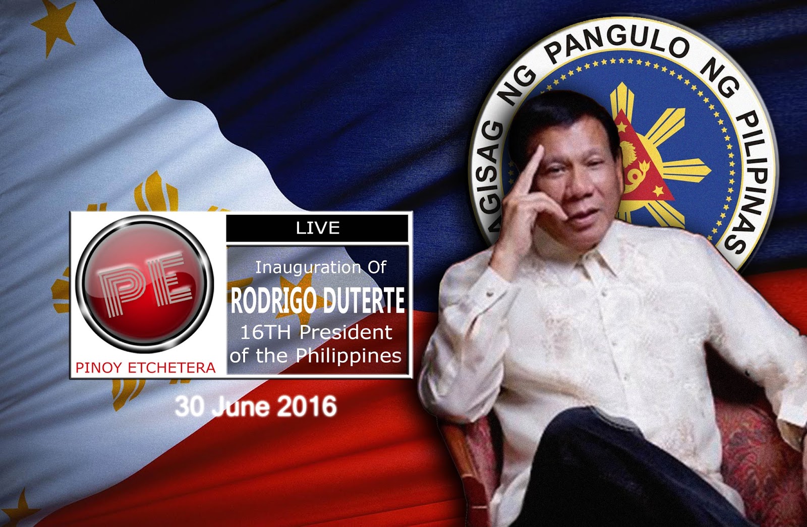 Live Streaming Inauguration Of President Rodrigo Duterte Pinoy Etchetera