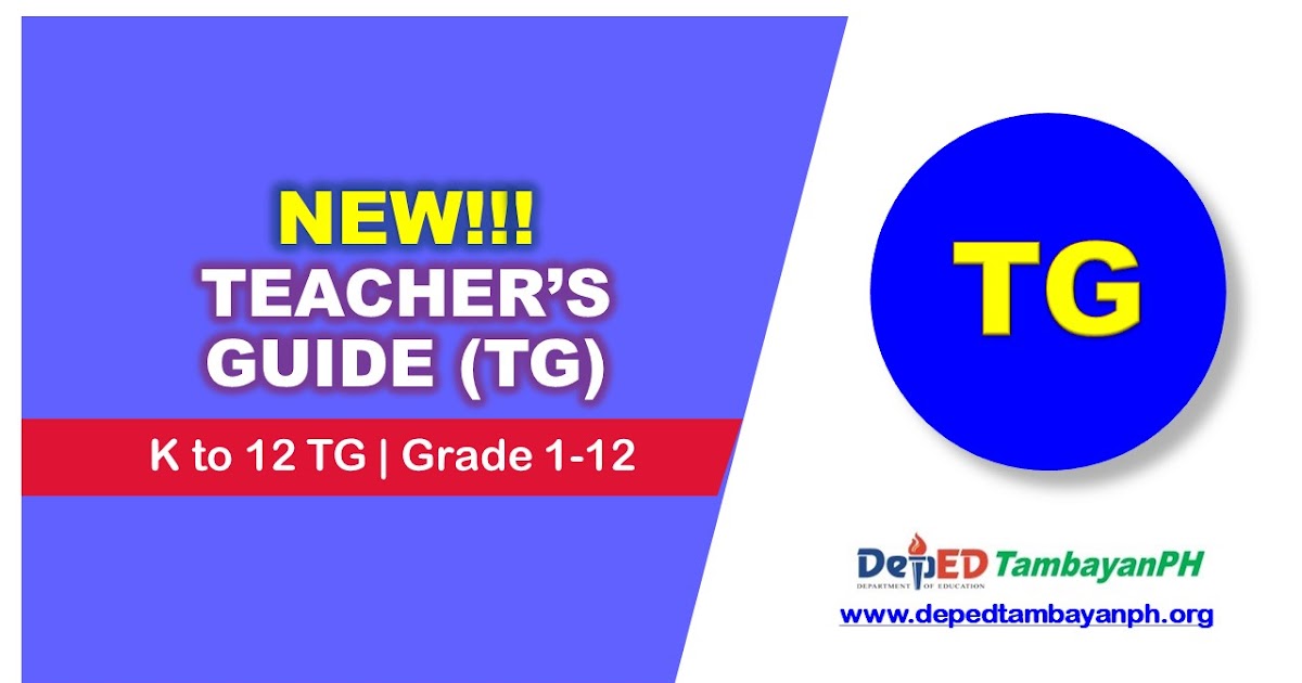 Teachers Guide TG Grade 1 12 Deped Tambayan PH