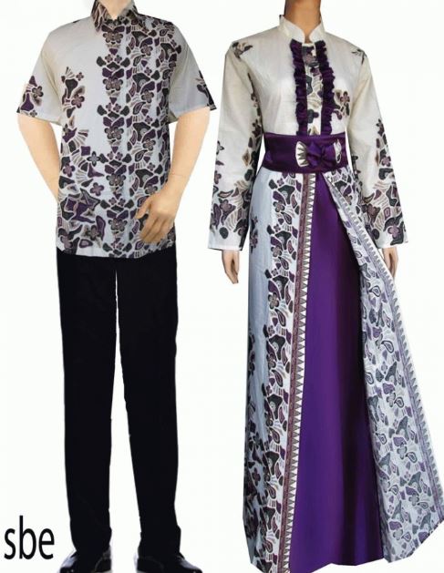 model baju batik kombinasi brokat terbaru