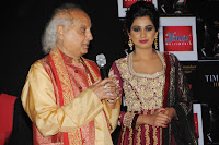 Sanjay Leela & Pandit Jasraj at Shreya Ghoshal's album 'Humnasheen' Launch event