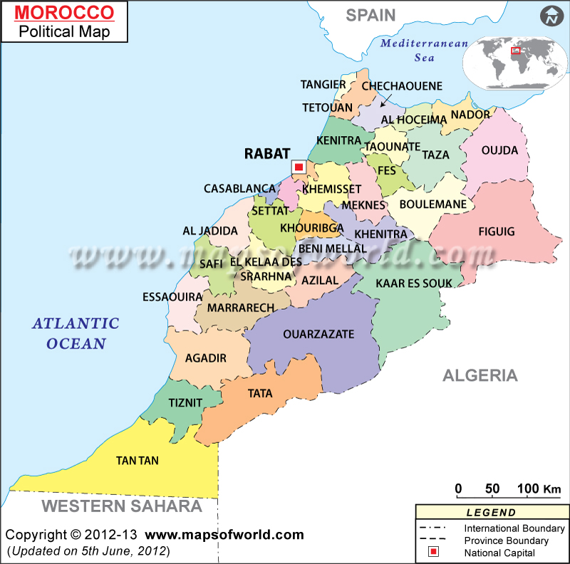 Morocco Map 