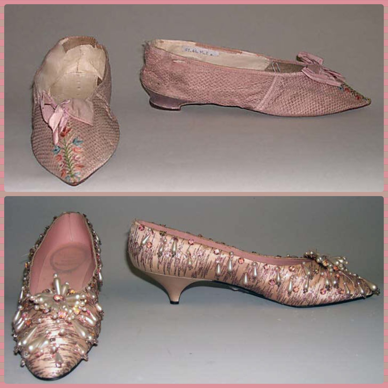SilkDamask : Pink Indulgence: slippers & evening shoes