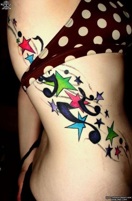 star tattoo design for girls