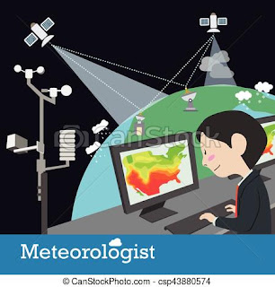 ilustrasi seorang meteorologis