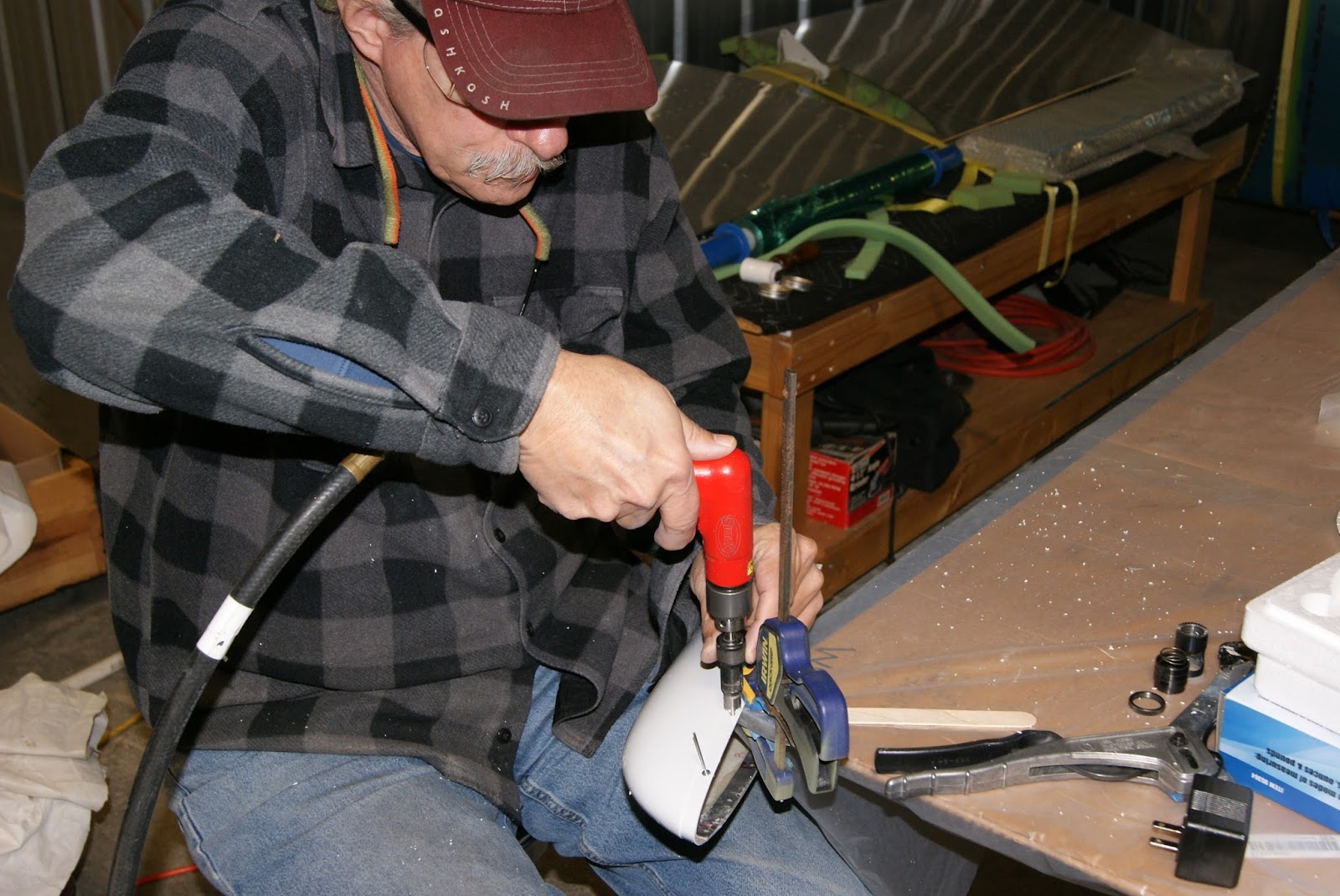 DOG Aviation John's RV-12 Blog: Stabilator and Rudder Fairings Finished