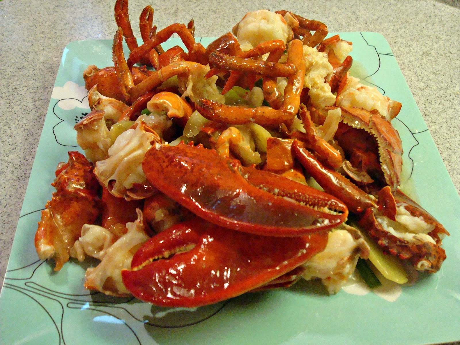 StirFried Lobster With Ginger and Scallion 薑葱龍蝦
