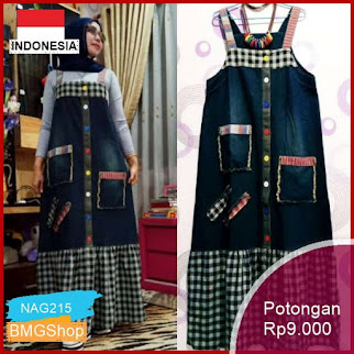 NAG215 Jeans Mix Kotak Overall Overalljeans Murah Bmgshop