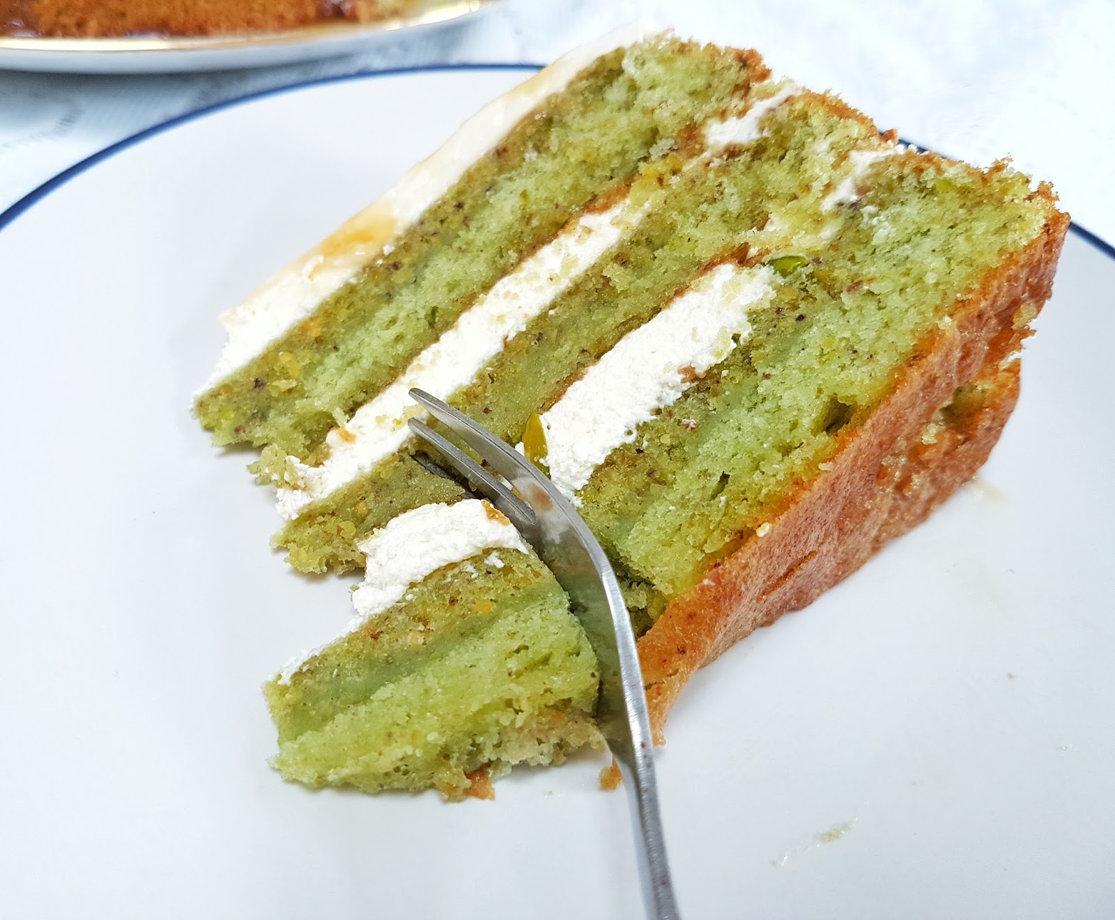 Pistachio Honey Cake with Mascarpone Recipe