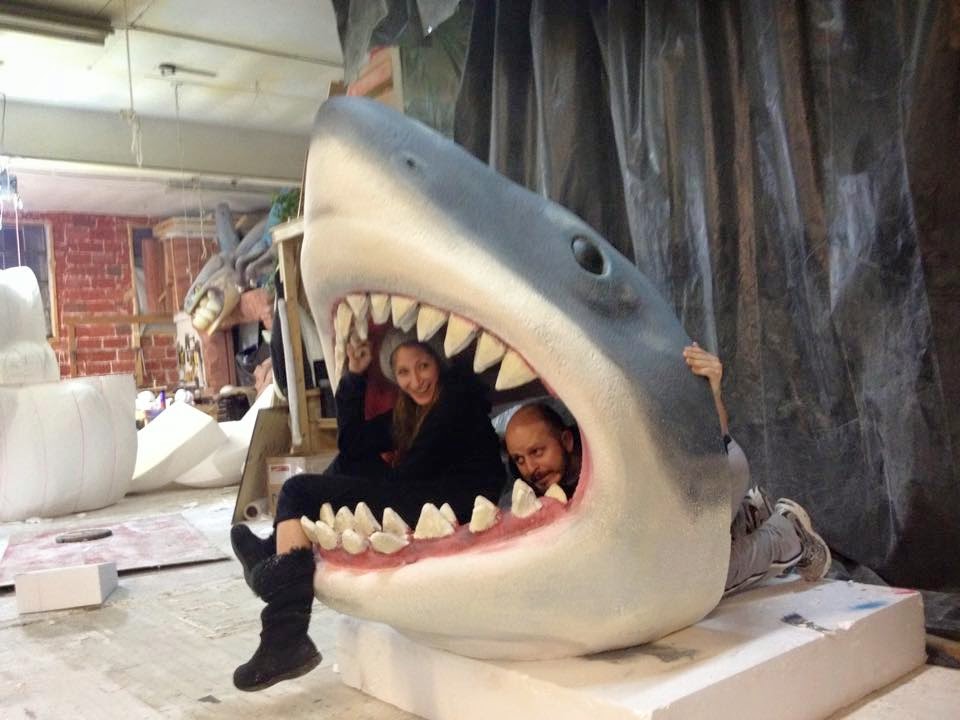 YAY!!! Our Jaws Shark Prop was revealed for Harper's Bazaar!!