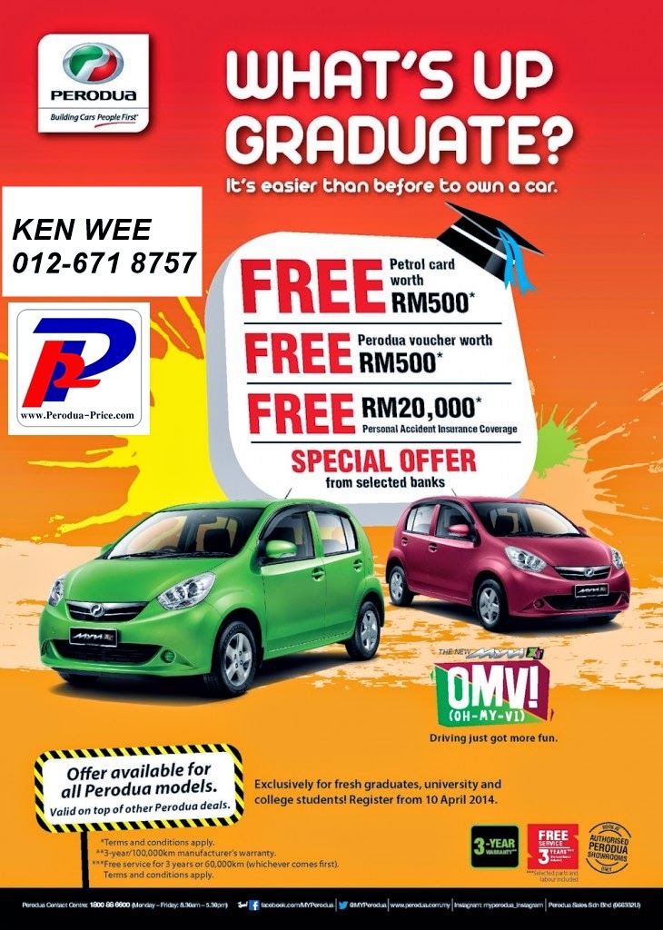 Perodua Promotion - Call 012-671 8757: Graduate Skim