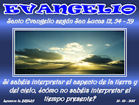 Resultado de imagen para En aquel tiempo, decía Jesús a la gente: «Cuando veis subir una nube por el poniente