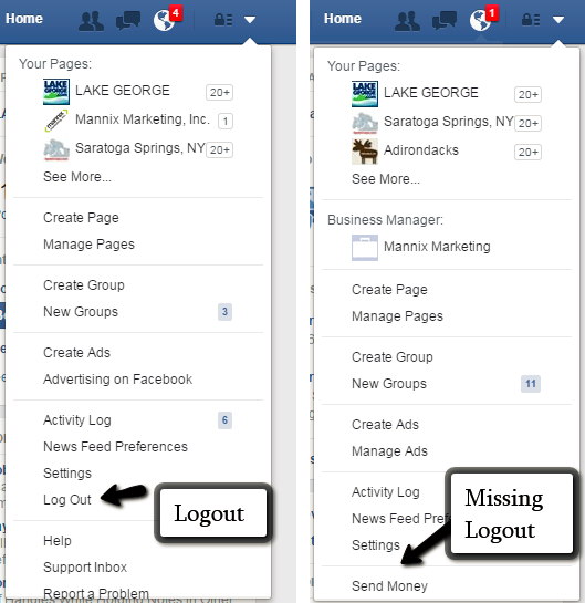 How To Logout Of Facebook Social Network Villa How To Logout Of Facebook Social Network Villa