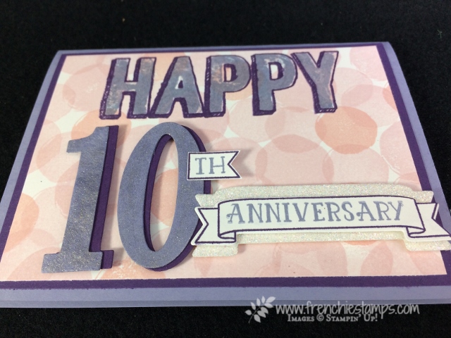 Happy Celebration, Number of Years, Large Number Framelits, Stampin'Up!, Frenchie Stamps,