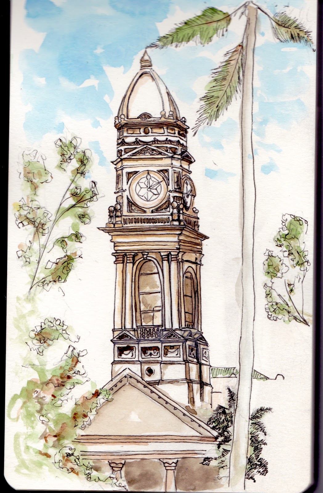 rhettbakerart Durban Town Hall