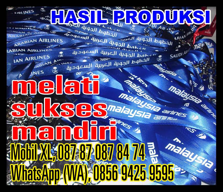 spanduk instant: melati sukses mandiri lanyard tali id ...