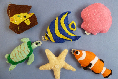 felt sea creature fishing game