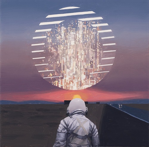 "Circle" - Scott Listfield | obras de arte pintura contemporanea, surrealismo pop art inspiration | art selecta "Circle" - Scott Listfield | imagenes de arte bellas, pinturas tristes nostalgicas, cuadros, astronautas, sad art pictures, cool stuff