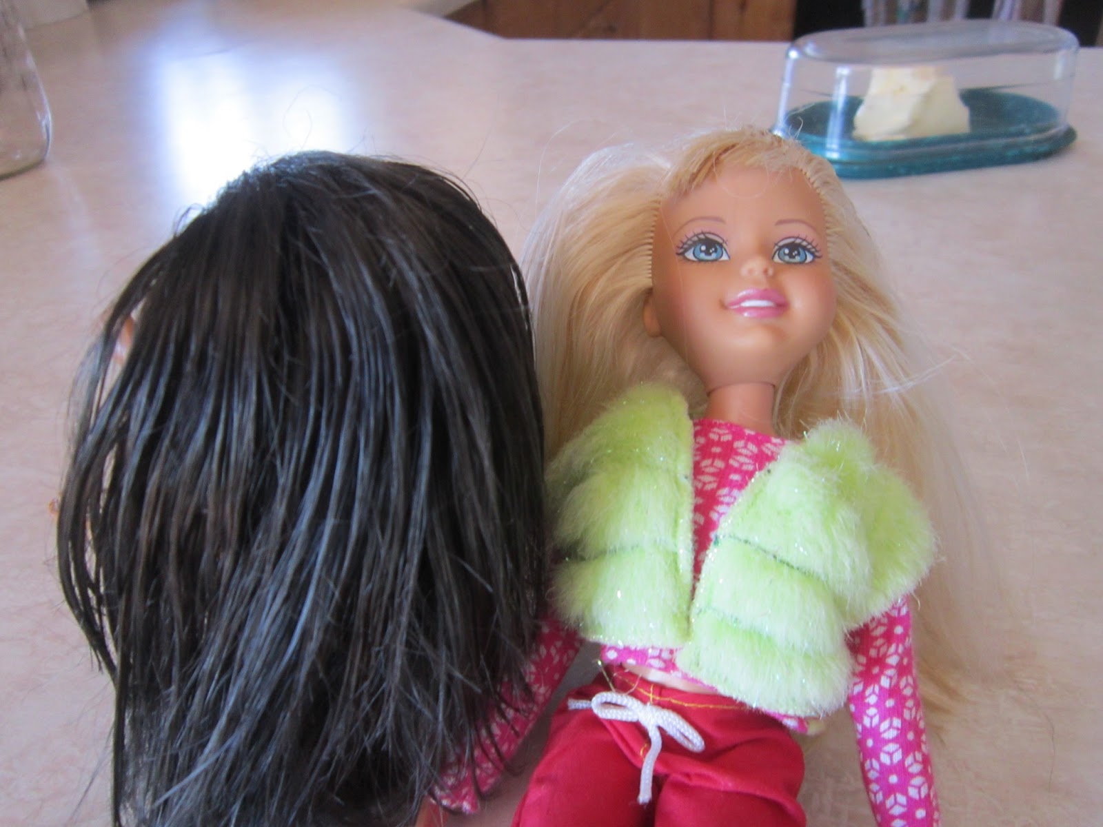 Diana tries it! Ratty doll hair fix