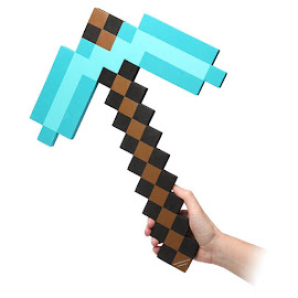 Minecraft Foam Diamond Pickaxe ThinkGeek Item