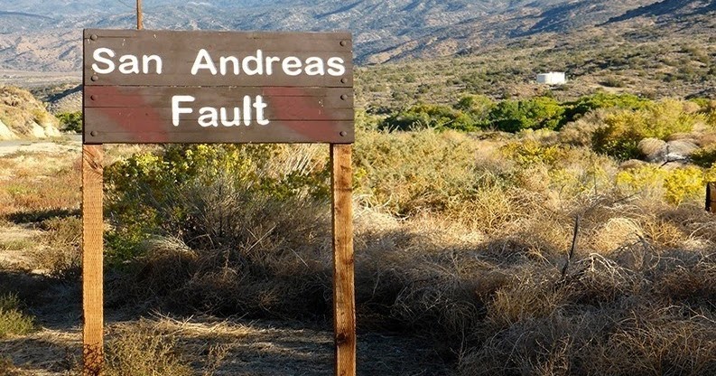 Erbebenzone San Andreas Graben