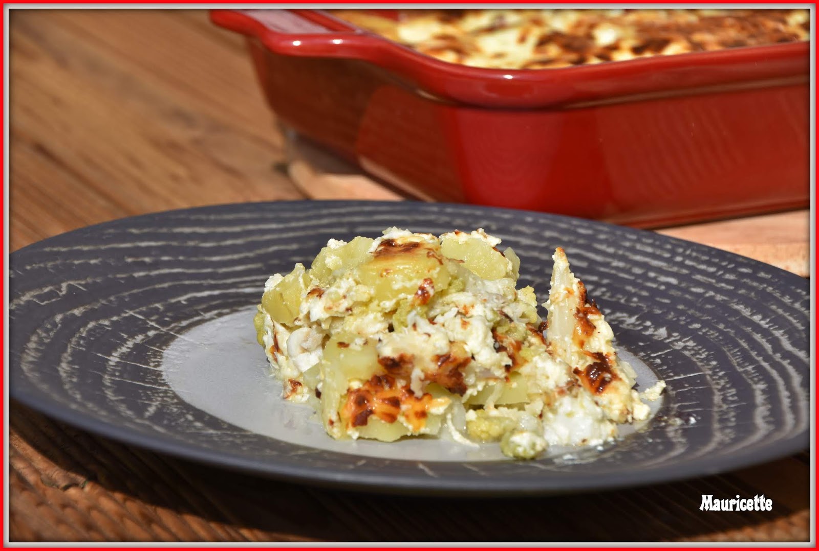 Gratin de brocoli & chou-fleur et Cabillaud