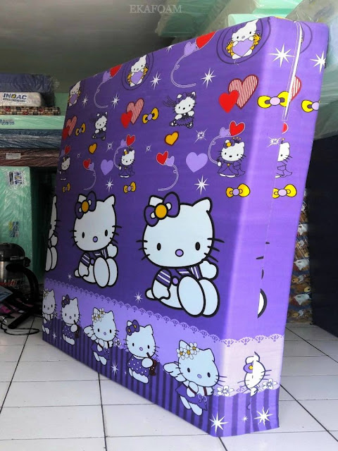 Kasur inoac Hellokitty ungu Kasur inoac motif Hellokitty ungu