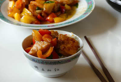Lachs mit Paprika und Bärlauch, asiatisch angehaucht Lachs mit Paprika und Bärlauch, asiatisch angehaucht