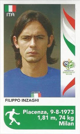 Panini WM 2006 Sticker Del Piero Italien # 335 World Cup last Attendance 