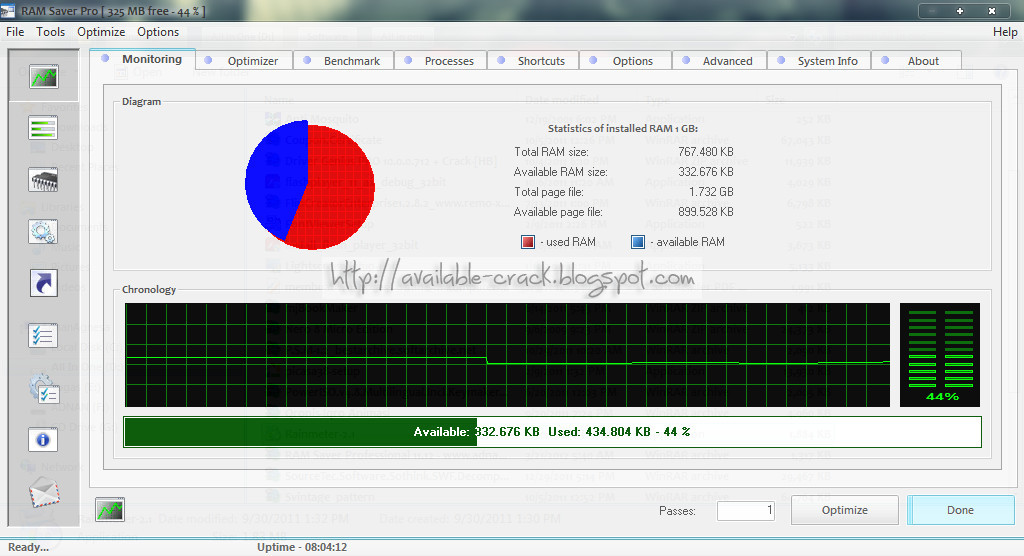 download ram saver professional key