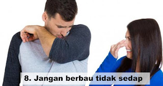 Jangan berbau tidak sedap dan menyengat saat kencan pertama!!