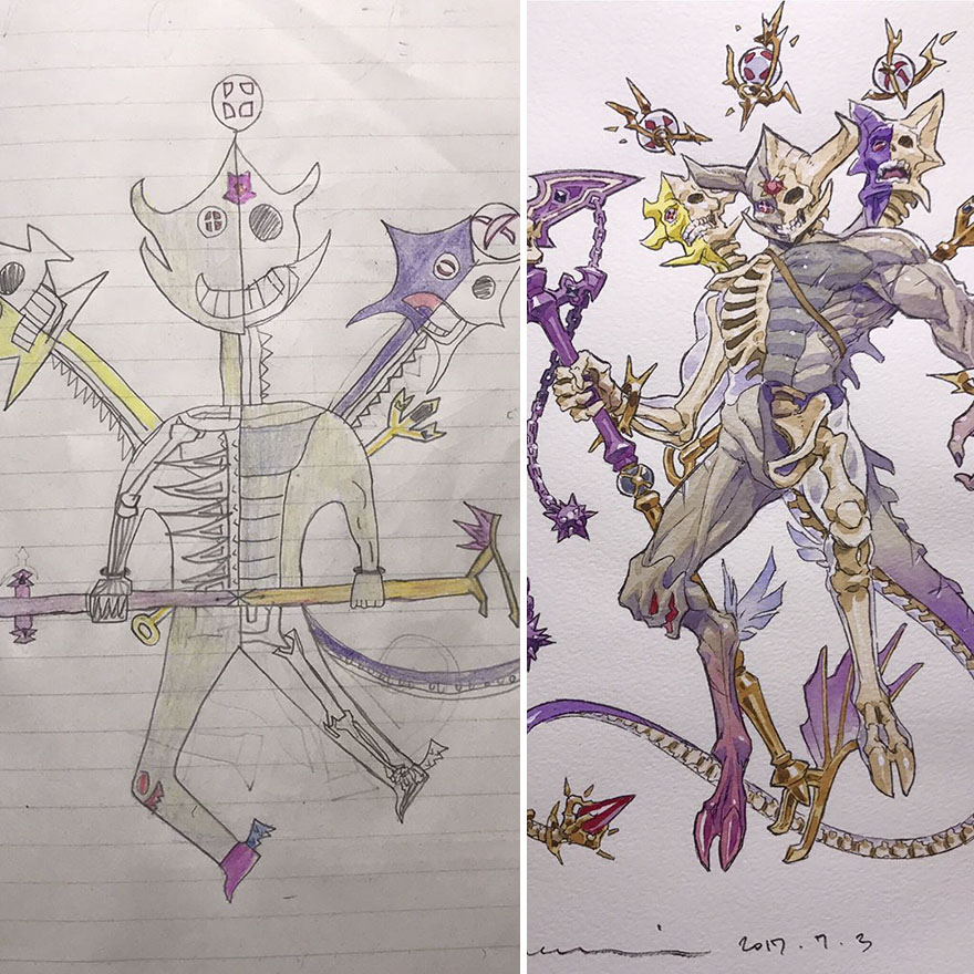 Amazing Father Turns His Son’s Drawings Into Anime Cartoon, And The Result Is Spectacular Amazing Father Turns His Son’s Drawings Into Anime Cartoon, And The Result Is Spectacular