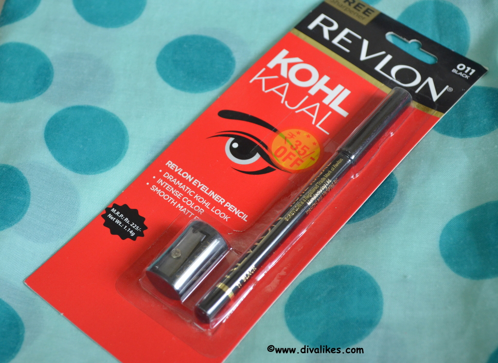 Revlon Kohl Kajal Eyeliner Pencil 011 Black Review Diva Likes