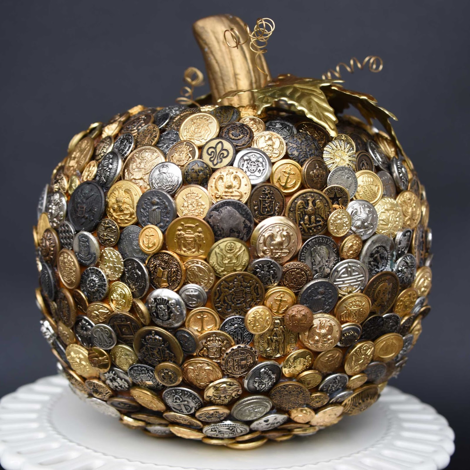 Button Pumpkin by Jeanne Selep