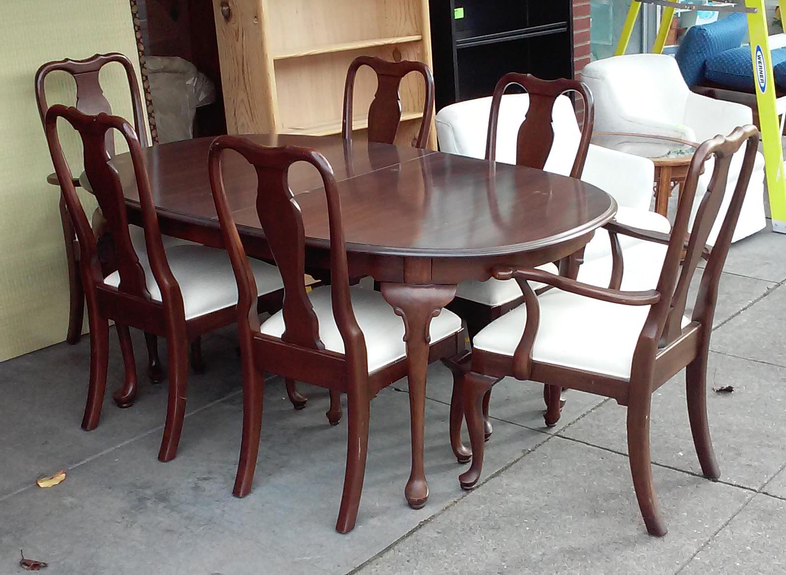 UHURU FURNITURE & COLLECTIBLES: SOLD Ethan Allen Dining Set: 6 Chairs