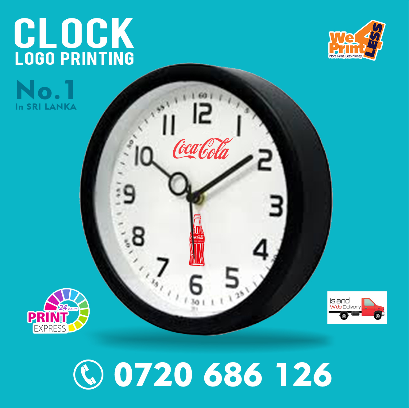 Wall Clock Printing in Sri Lanka Lanka Advertising