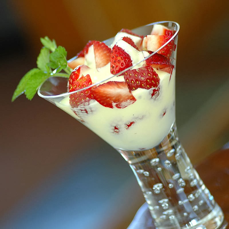 Savoring Time in the Kitchen Strawberries with Zabaglione