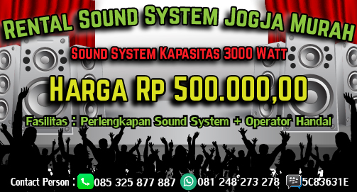 Rental dan Sewa Sound System Jogja Murah Rental dan Sewa Sound System Jogja Murah