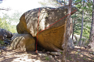 Croquis Boulder Collado Cabron La Pedriza