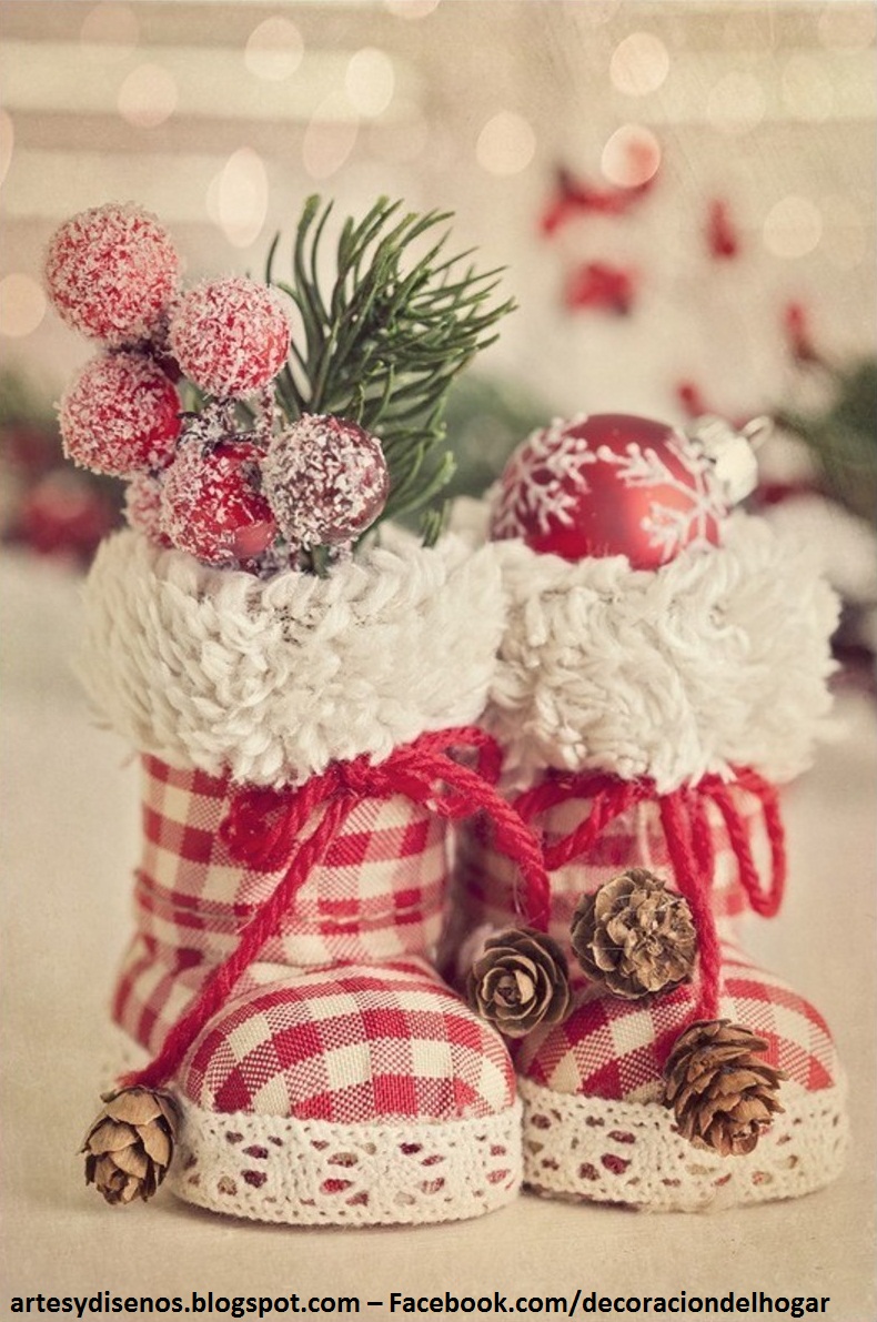 COMO HACER ADORNOS NAVIDEÑOS CASEROS : Decoración del Hogar, Diseño de