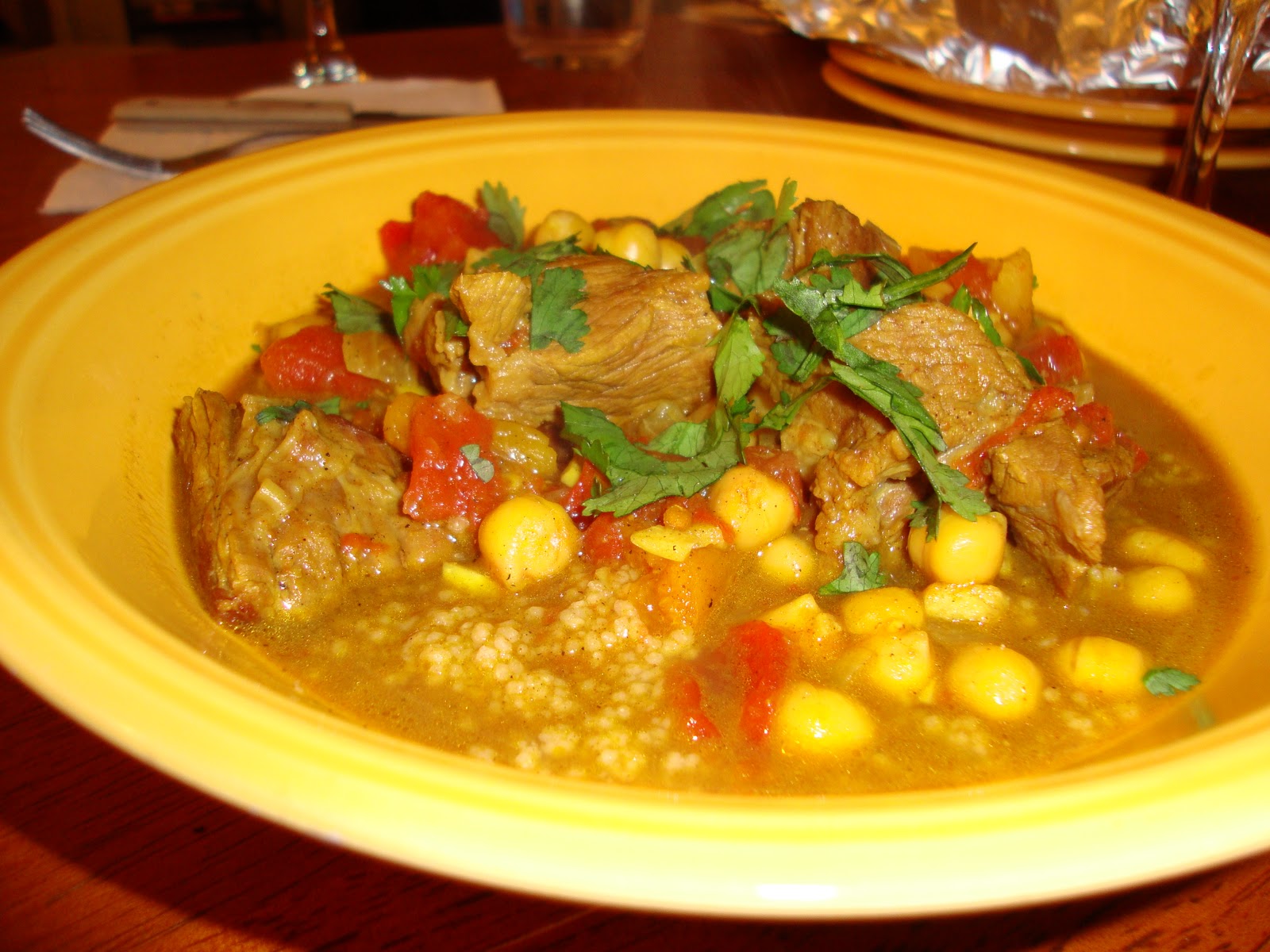 A Kitchen on Elm Street Lamb Tagine with Chickpeas and Apricots