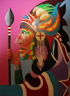 Pintura de Stephen Tiger Jefferson Aleman