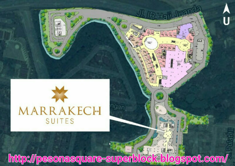 site plan marrakech suites, site plan pesona city, site plan pesona square, site plan apartemen marrakech, site plan apartemen pesona city